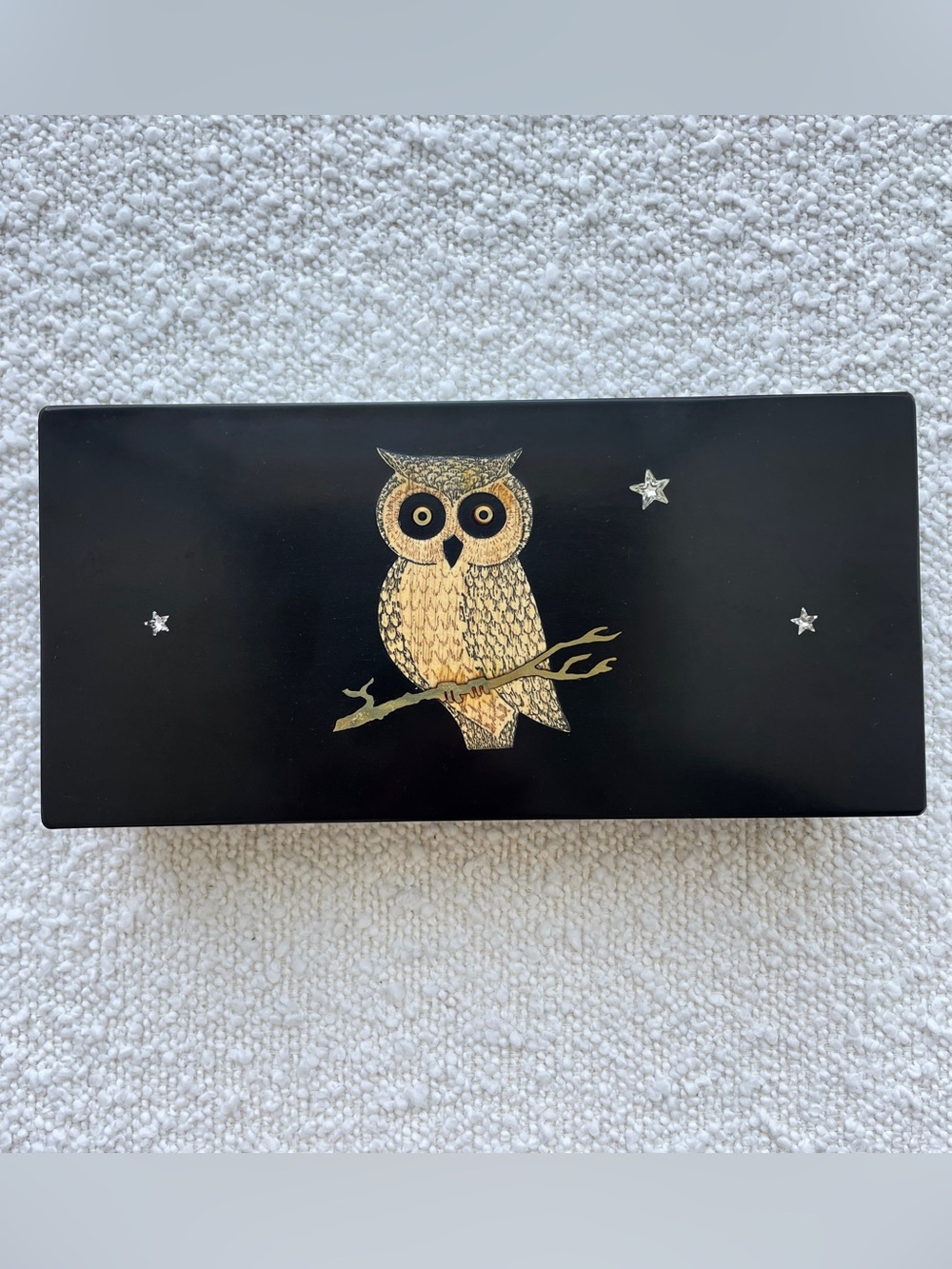 MCM Couroc Jewelry box Owl + Stars Inlay